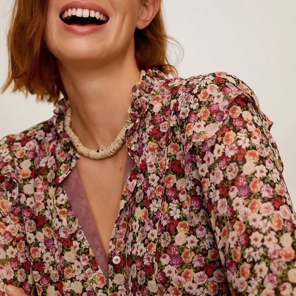 Mango Ruffle Dress XS - Picture 4 of 6